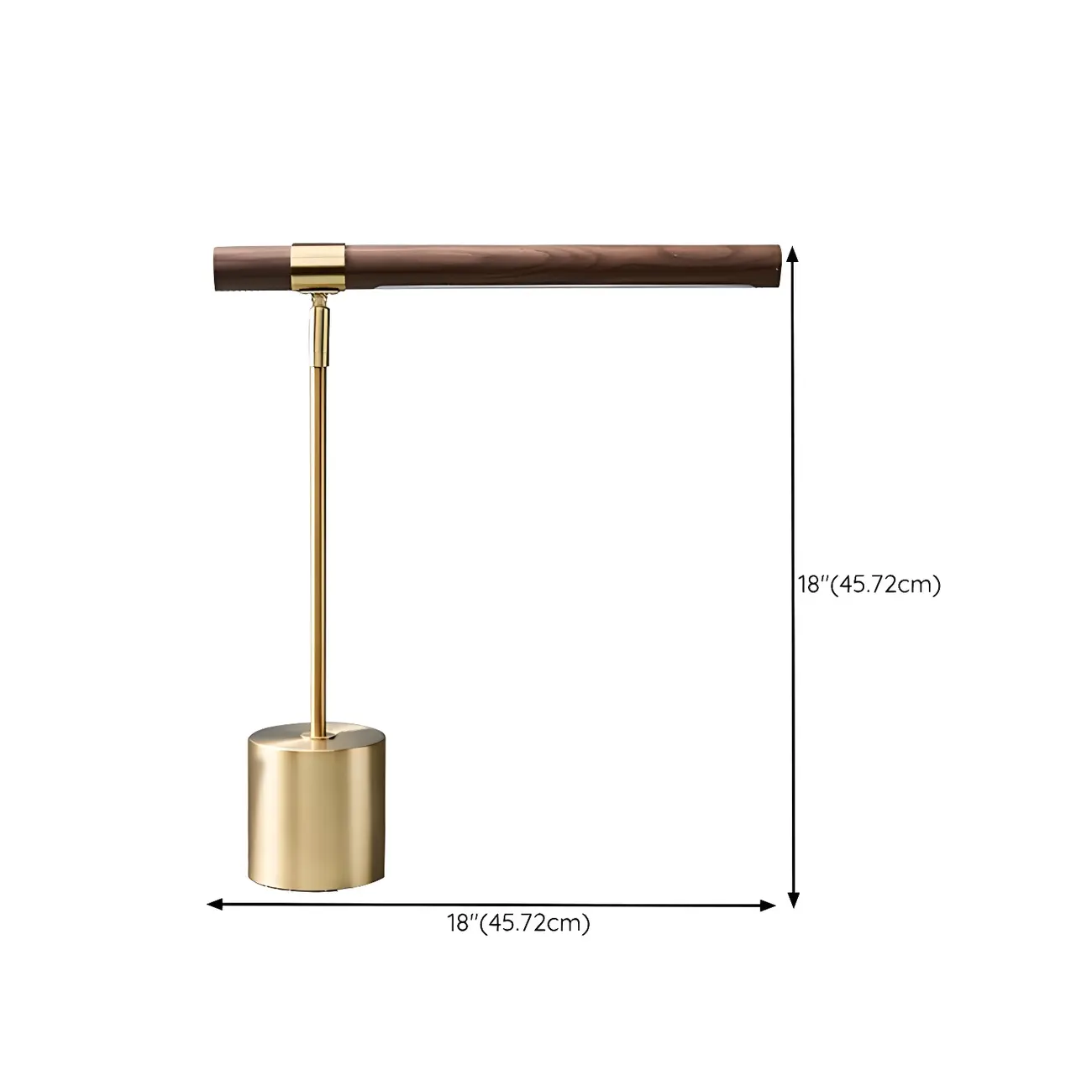 Bedside Modern Linear Gold LED Acrylic Table Lamp Dimmable  #size
