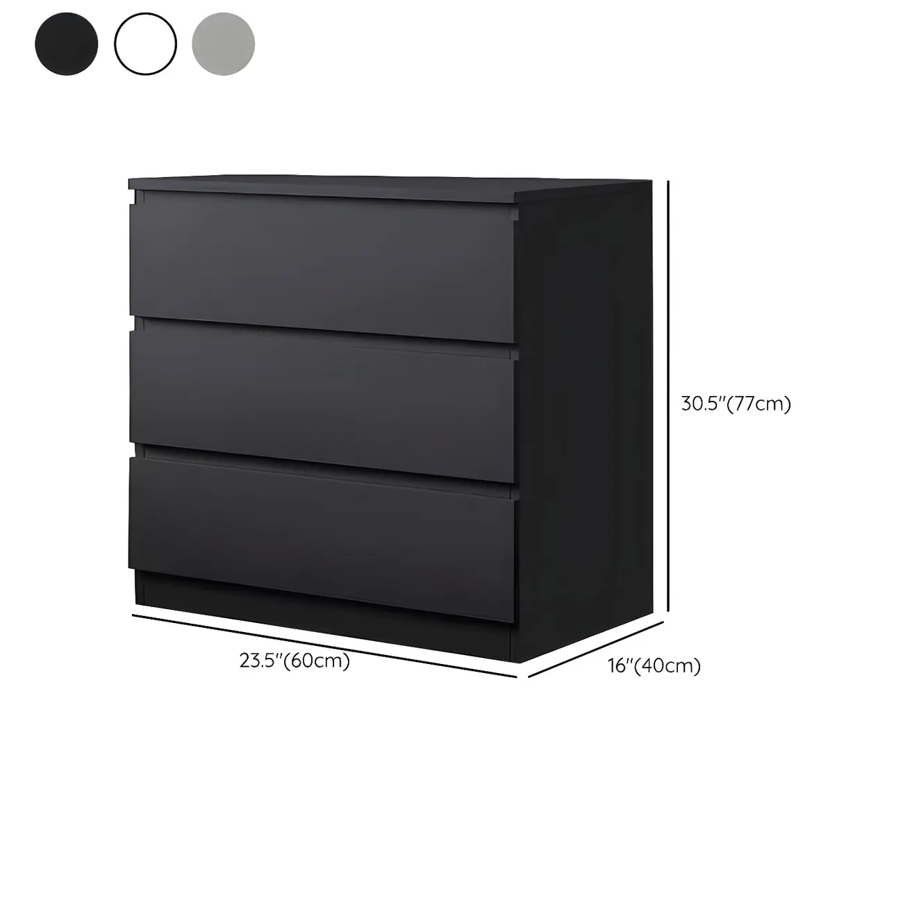 Modern 6-Drawer Wood Double Dresser Wide Chest of Drawers for Bedroom #size