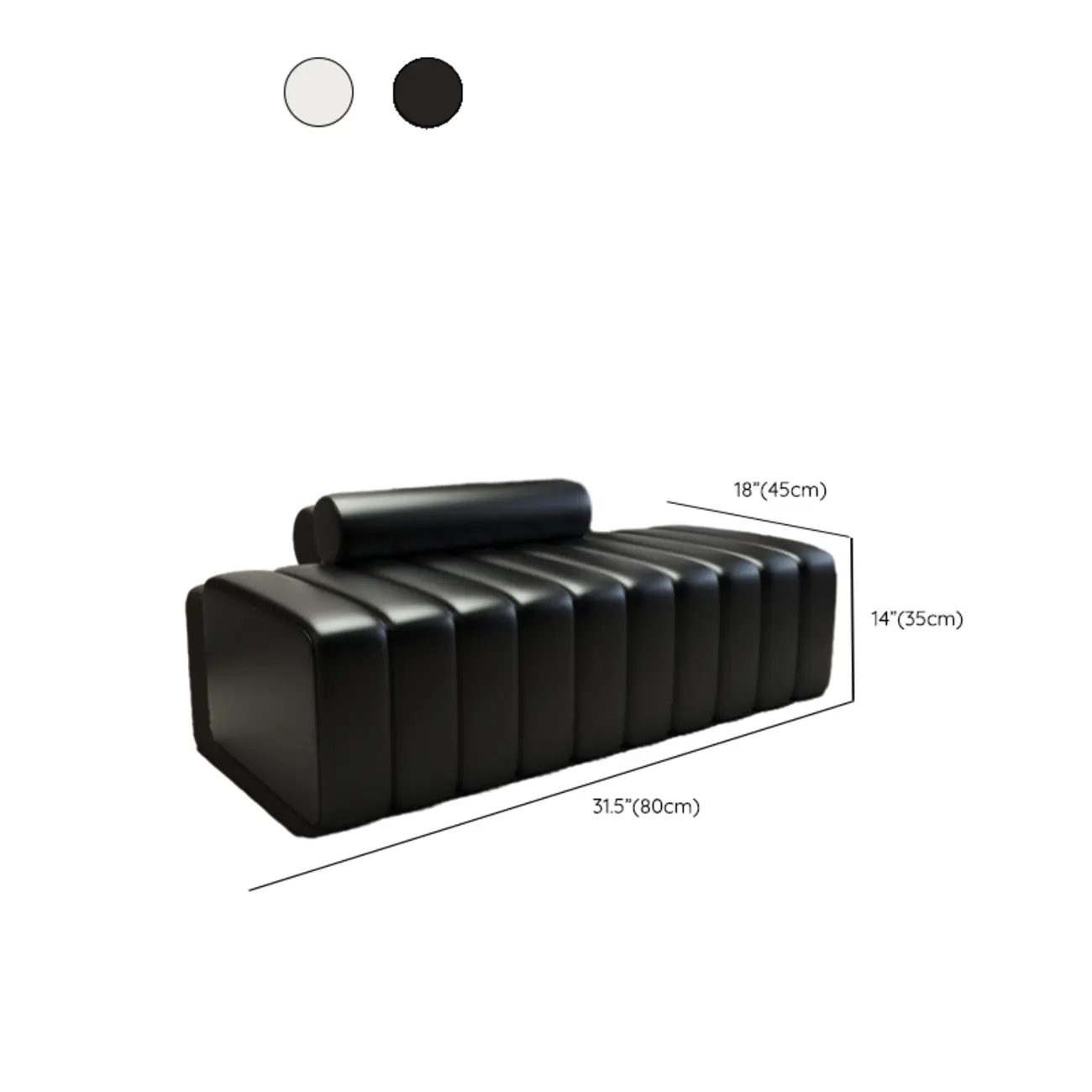 Elegance Flannel Upholstered Entryway Bench with Storage #size