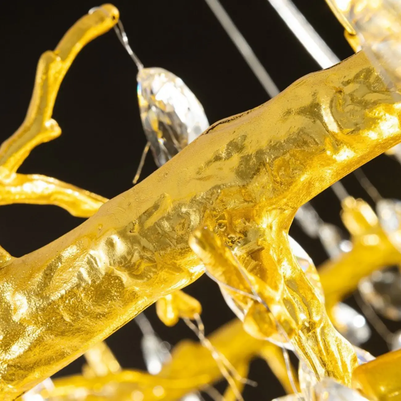 Modern Crystal Branch Chandelier for Living Room Image - 9 | homeyfad