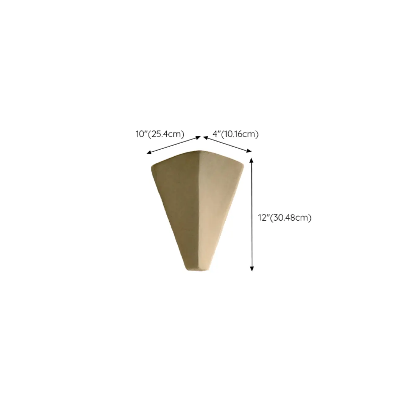 White Modern Geometric Metal Wall Sconce Lamp for Living Room  #size