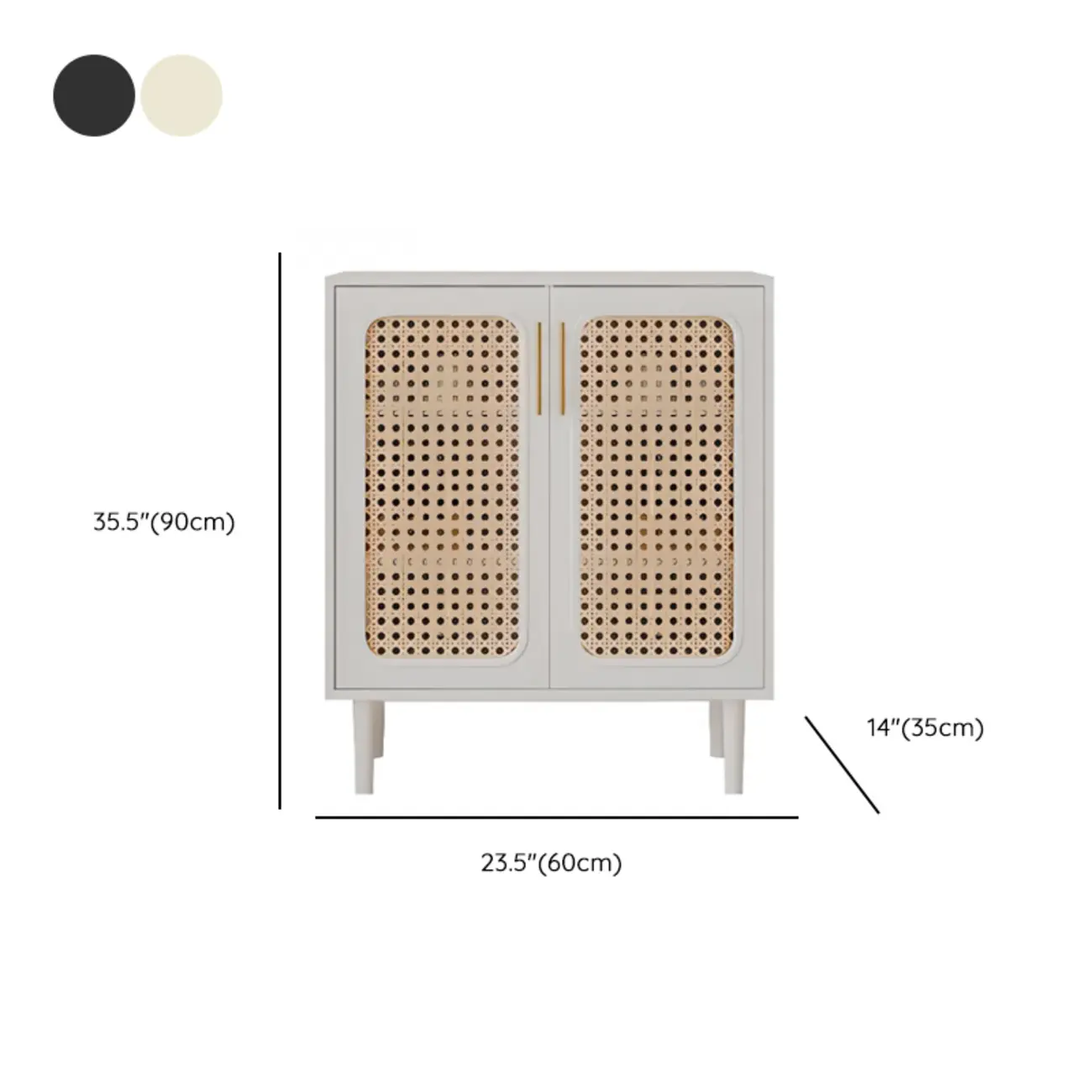 Modern Ink Wood Slab Buffet with Adjustable Shelving #size