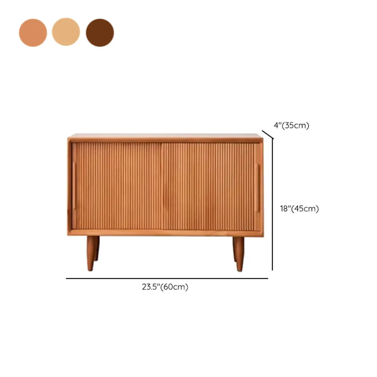 Modern Solid Wood 2 Tier Shoe Storage Bench #size