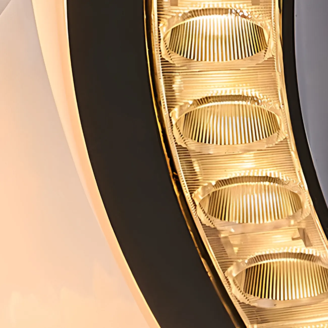 Contemporary Ring Metal Alabaster Chandelier Light Image - 9 | homeyfad