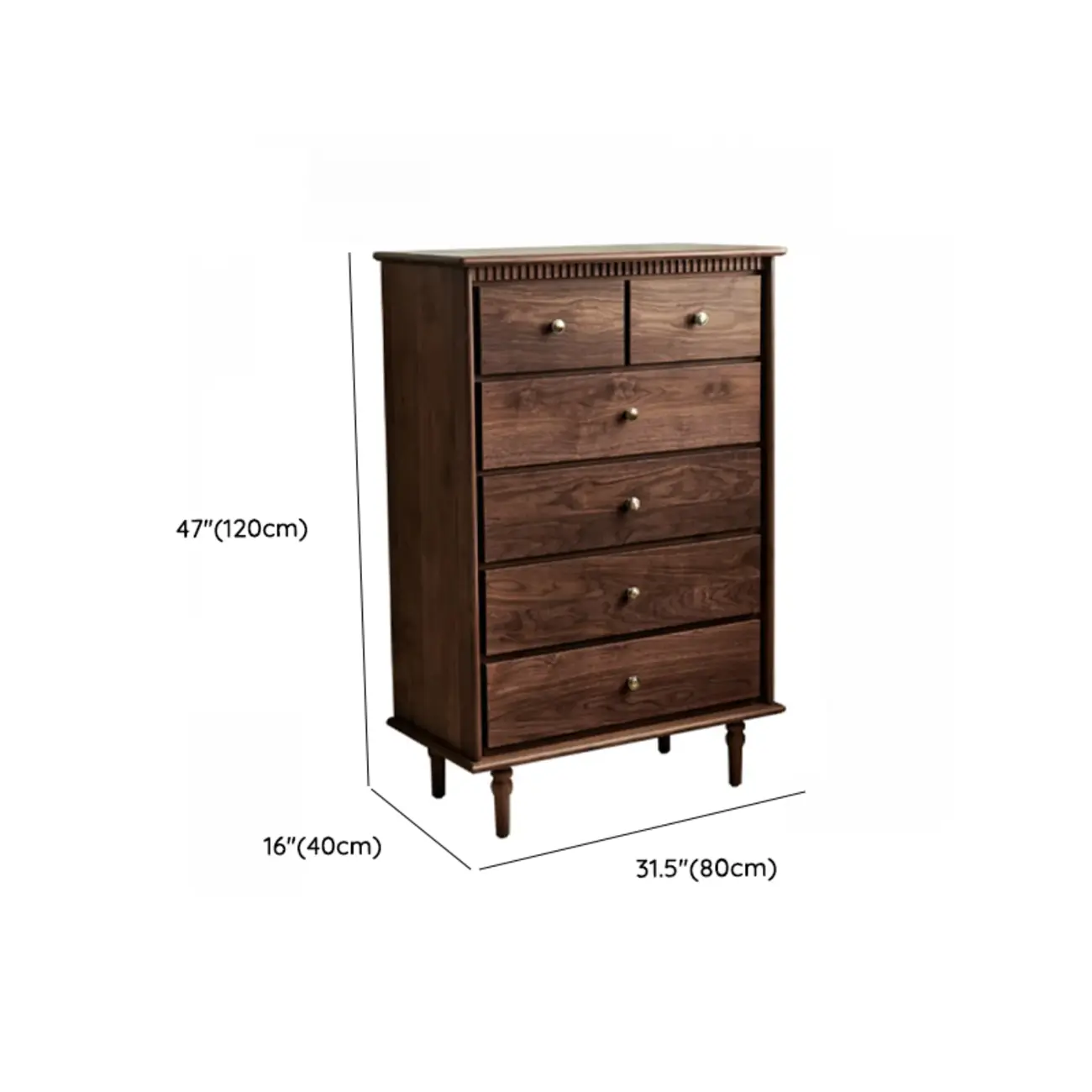 Modern Walnut Wood Modern Buffet Sideboard Storage #size