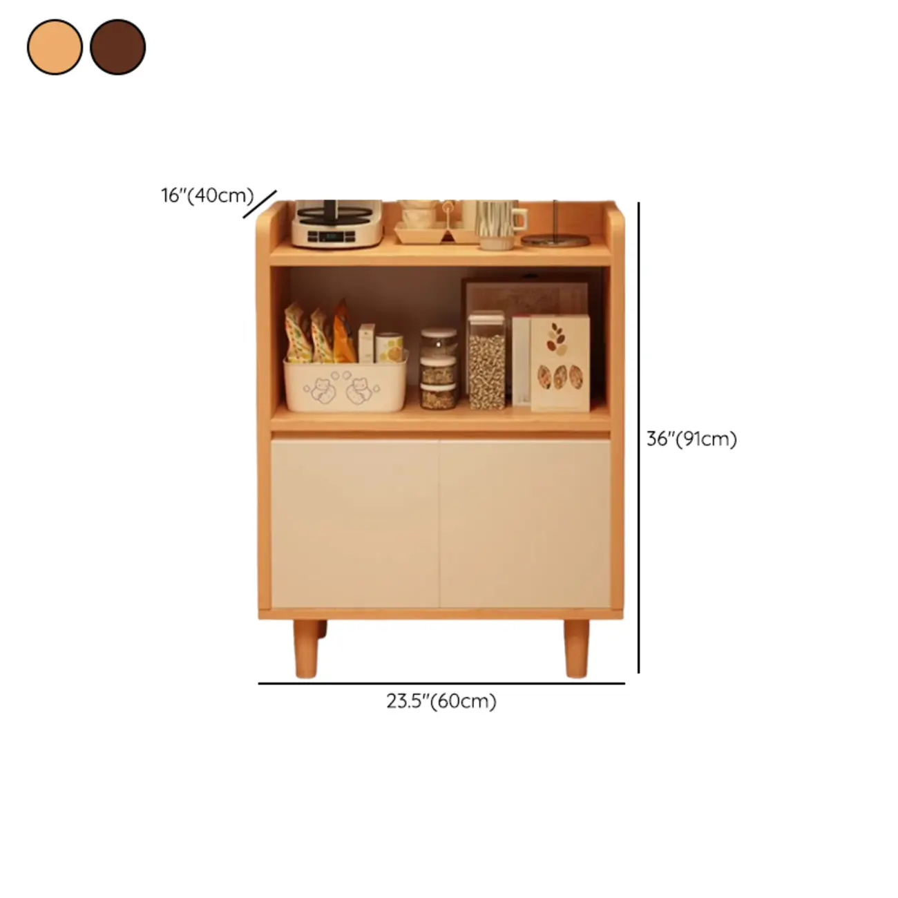 Modern Narrow Wood Sideboard for Stylish Storage #size
