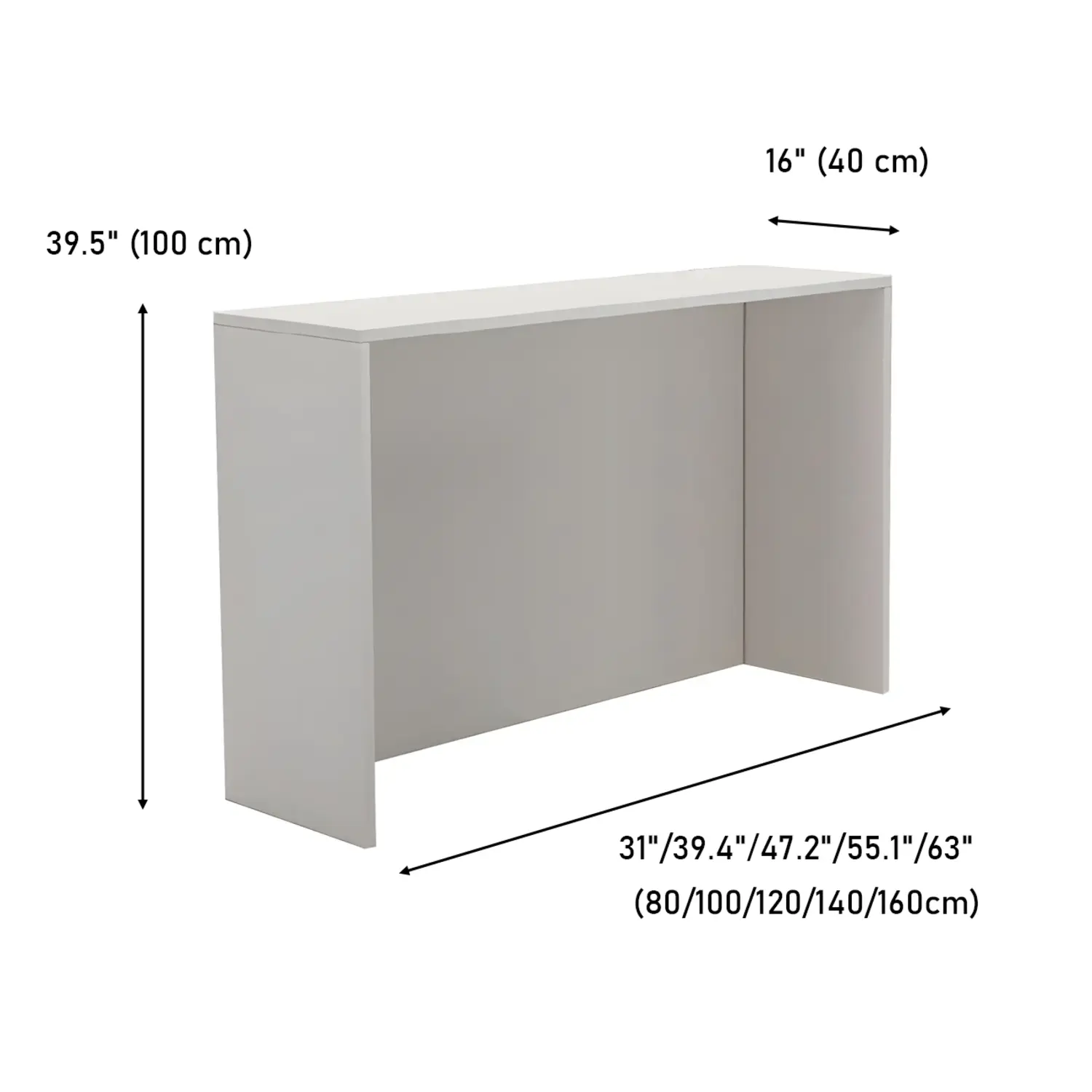 Modern Rectangular Wood Bar Table for Living Room Image - 7